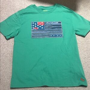 POLO Ralph Lauren Green USA T-Shirt Boys Medium NWOT